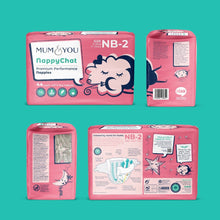 Load image into Gallery viewer, Size 0-2 44's x4 Packs Bundle + 4 wipes